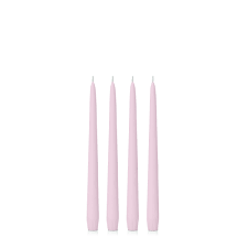 Pastel Pink 25cm Moreton Eco Taper Candles - Pack of 16