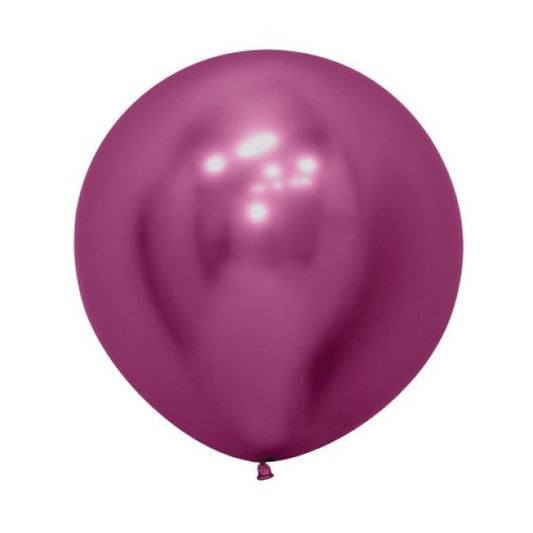 60cm Reflex Fuchsia Round Balloon