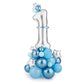 Number 1  Standing Balloon Bouquet Kit - Blue + Silver