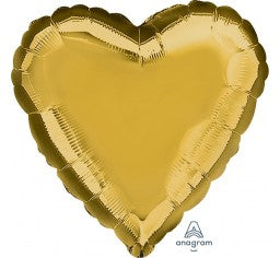 Gold Foil Heart Balloon