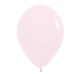 Matte Pastel Pink 12cm Mini Balloons - Pack of 5