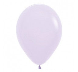 30cm Matte Pastel Lilac Balloons - Pack of 5