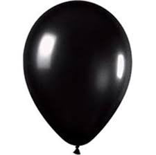 30cm Black Latex Balloons