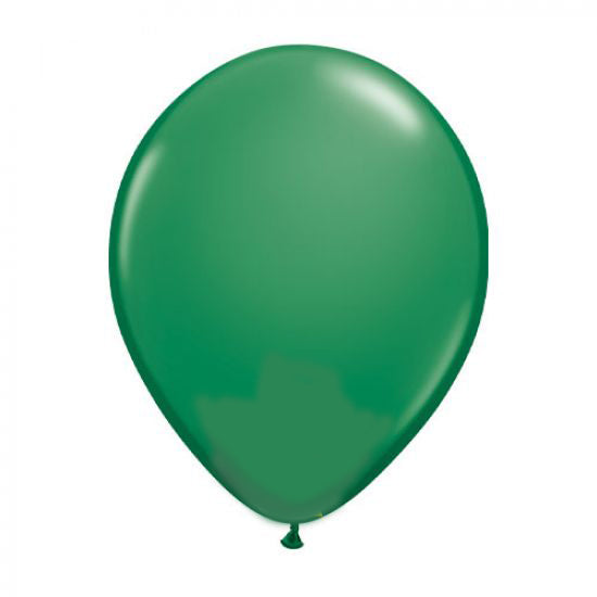 30cm Standard Green Balloons - Pack of 5