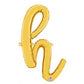 Script Letter Balloons - Gold