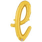 Script Letter Balloons - Gold