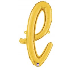 Script Letter Balloons - Gold