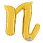 Script Letter Balloons - Gold