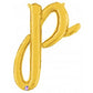 Script Letter Balloons - Gold