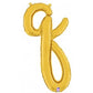 Script Letter Balloons - Gold