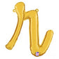Script Letter Balloons - Gold
