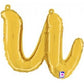 Script Letter Balloons - Gold