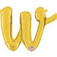Script Letter Balloons - Gold