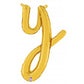 Script Letter Balloons - Gold