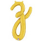 Script Letter Balloons - Gold