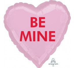 Foil 'Be Mine' Candy Heart Balloon