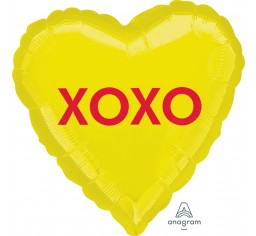 Foil "XOXO" Candy Heart Balloon