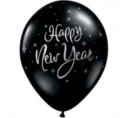 30cm Happy New Year Balloons - Pack of 5