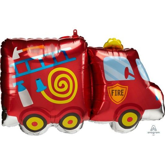 Fire Truck Foil Balloon