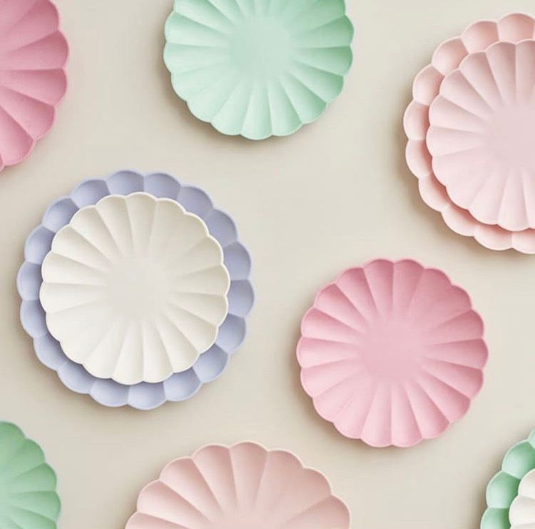 Bubblegum Pink Small Eco Plates - Pack of 8