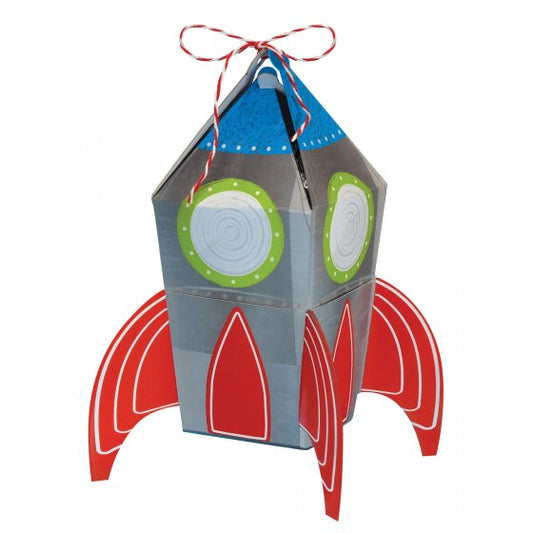 Blast Off Rocket Favor Treat Boxes - Pack of 8