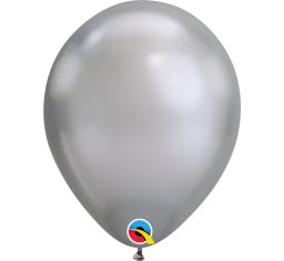 18cm Chrome Silver Balloon - Pack of 5