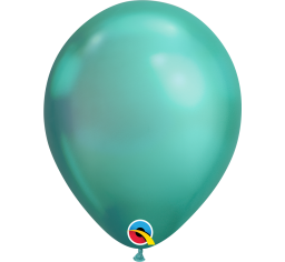 30cm Chrome Green Balloons - Pack of 5