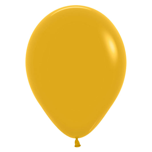 30cm Fashion Mustard Balloons - Pack of 5