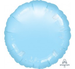 Pastel Blue Round Foil Balloon