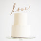 Wooden 'love' Wedding Cake Topper