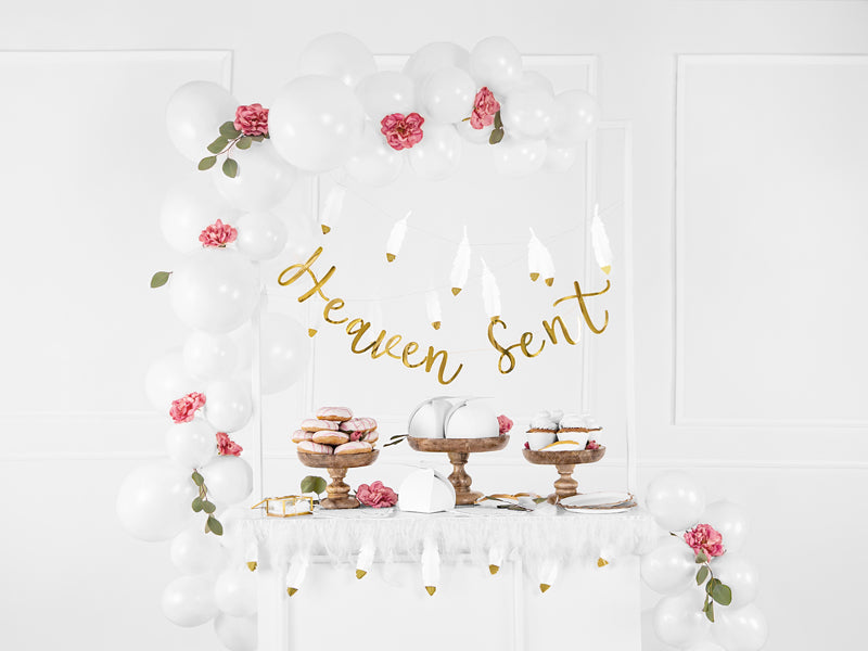 Heaven Sent Gold Script Bunting