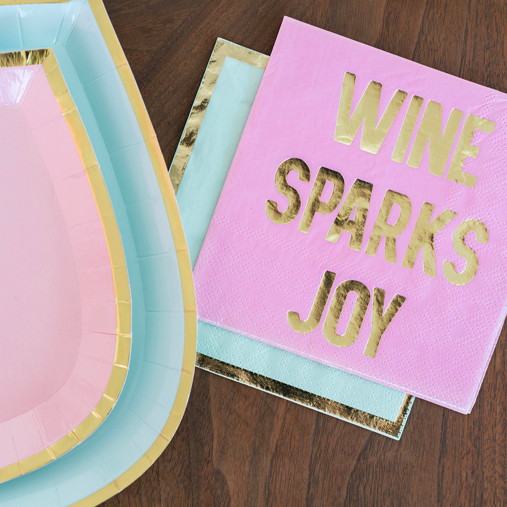 Wine Sparks Joy Cocktail Napkins