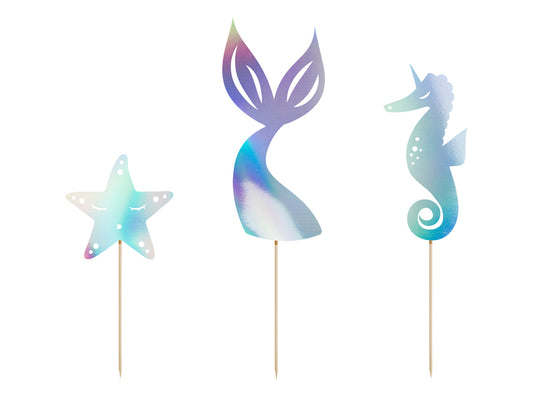 Mermaid Party Cake Toppers