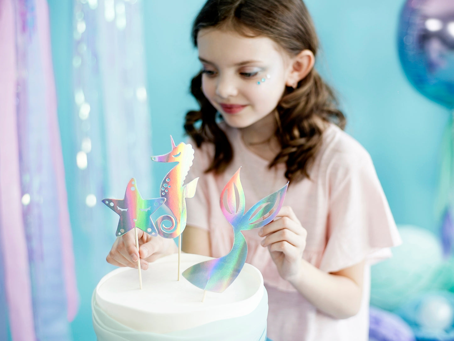 Mermaid Party Cake Toppers