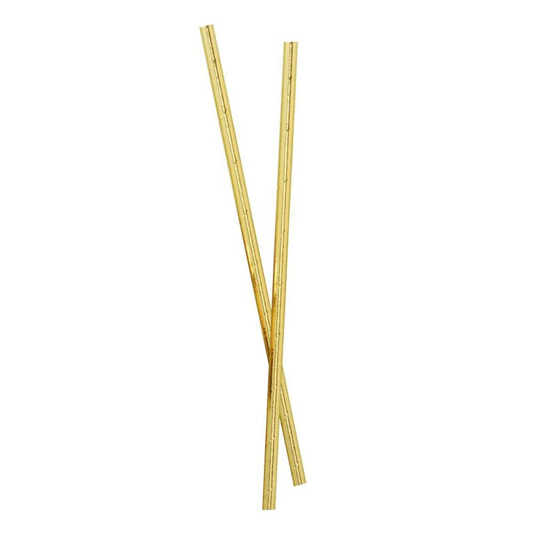 Paper Straws - Gold Foil