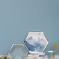 Blue and Gold Colorblock Paper Cups - Pack of 8