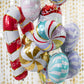 Candy Swirl Balloon - Gold Satin