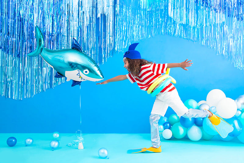 Jumbo Glossy Foil Shark Balloon