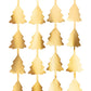 Gold Foil Christmas Tree Curtain Backdrop