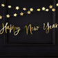Happy New Year Script Bunting - Gold
