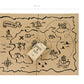 Pirate Party Treasure Map Paper Place Mats - Pack of 6