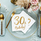 30th Birthday Gold Foiled Paper Napkins - Pack of 20