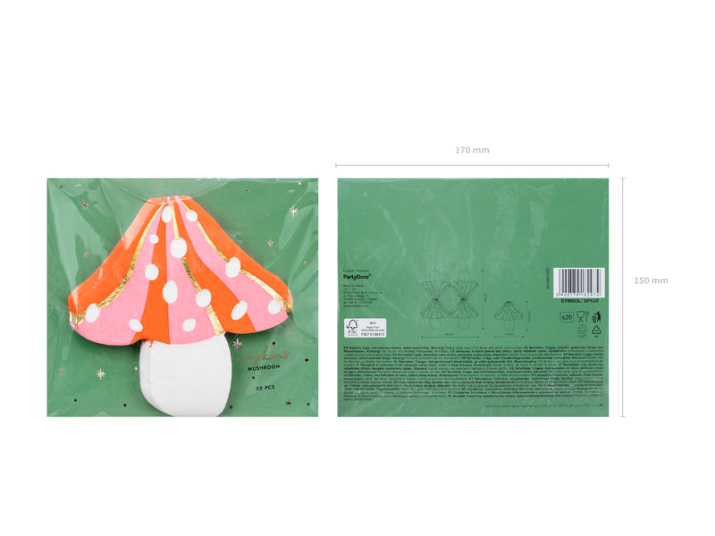 Mushroom | Toadstool Napkins 20pk