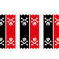 Pirate Party Mini Kraft  Paper Bags with Stickers - Pack of 6