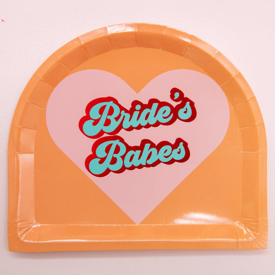 Bride's Babes Arched Dinner Plates - Pack of 8