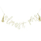 Almost Mrs Gold Script Bunting