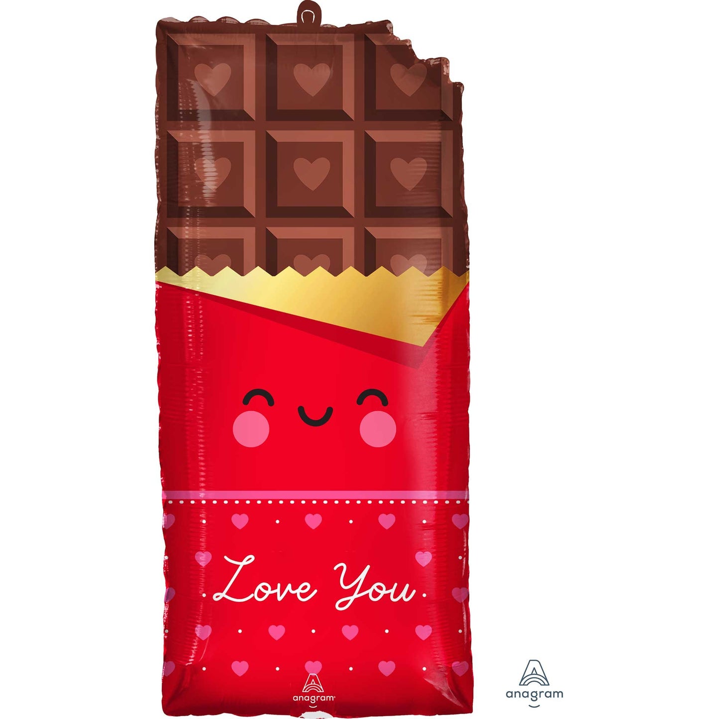 Foil Chocolate Bar Love You Balloon