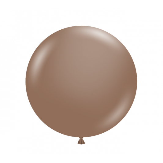 60cm Jumbo Round Balloon - Cocoa