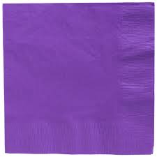 Purple Paper Cocktail Napkins 50pk