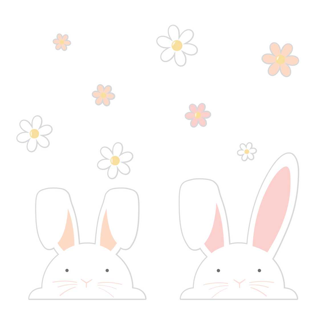 Easter Bunny Window Stickers